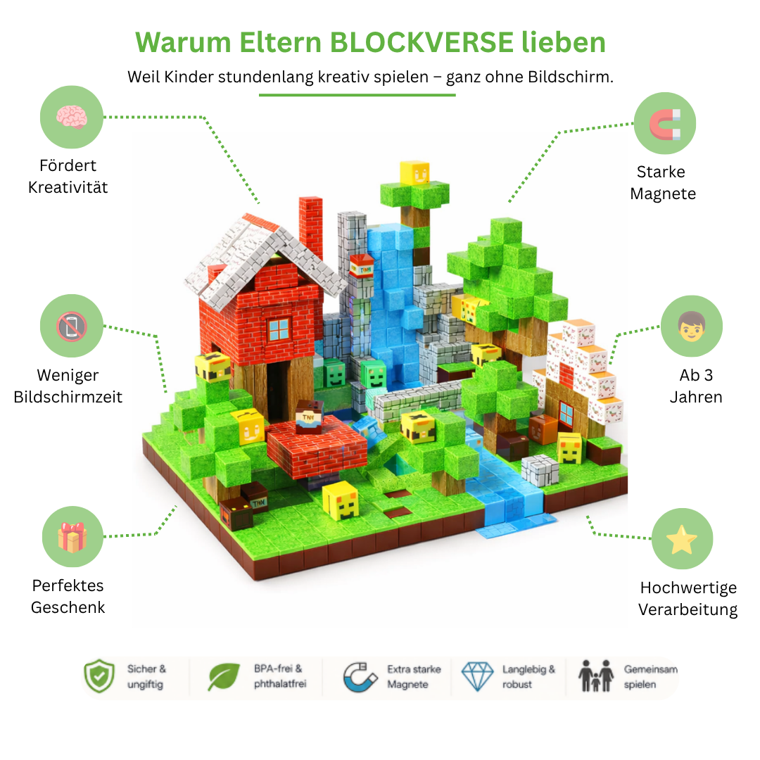 BLOCKVERSE – Magnetisches Bausteinset